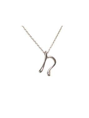 Tiffany & Co Necklace Letter Silver